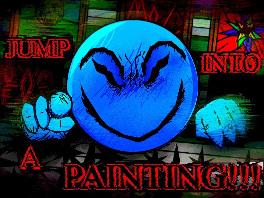 art of "cheeky" (fan name) from roblox surreal exploration group called M U G E N