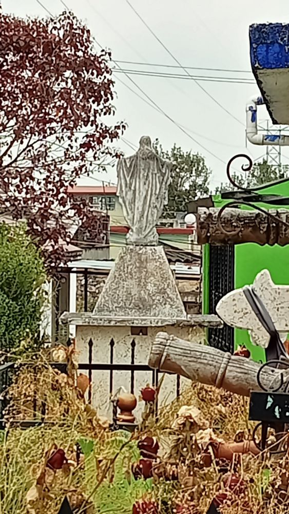 Tumbas en un cementerio en la sierra norte de Puebla. 