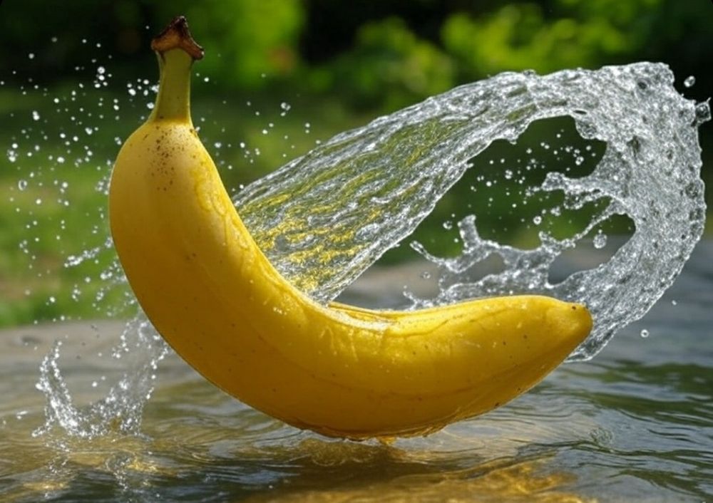Image: A banana pissing.
So, persons with a dick: What are your techniques for pissing in the toilet when you wake with a hard on? 