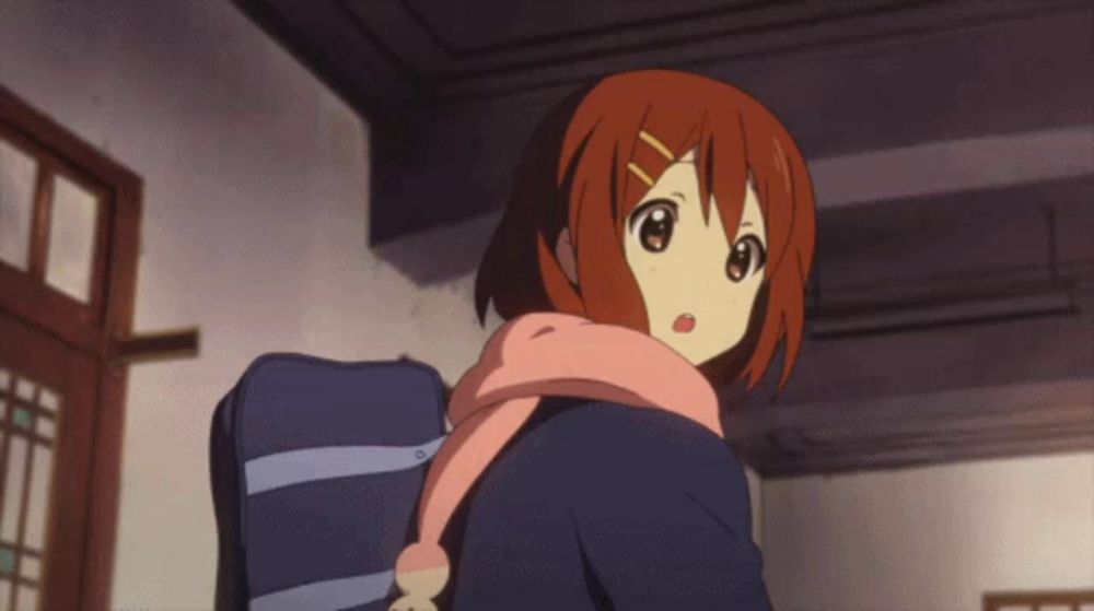 Yui Hirasawa Anime Cheering GIF