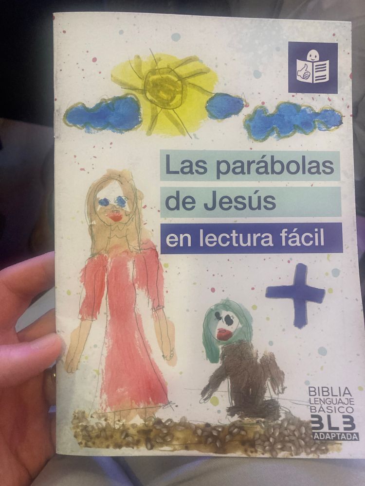 Cover of booklet with the title Las parabolas dr Jesus en lectura facil
