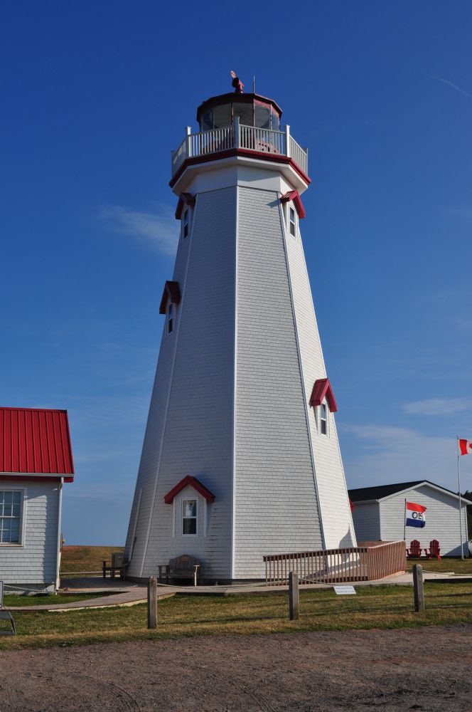 The lighthouse in Eastpoint, Prince Edward Island.