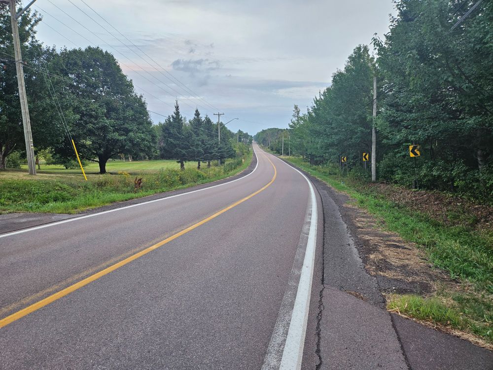 The McLaughlin road just before entering the city property.