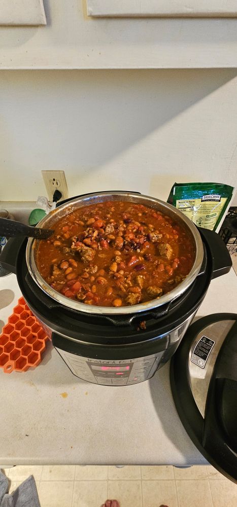 Big pot of chili