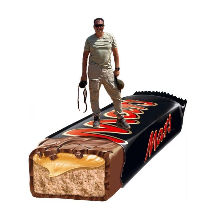 Urlaubstweet Nuhr auf dem Mars (Riegel)