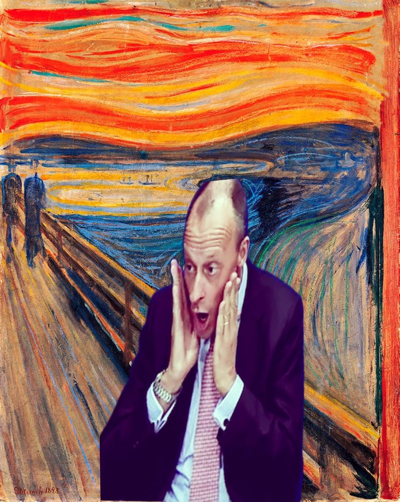 Der Schrei von Edward Munch aber mit Merz