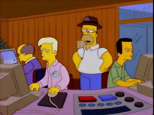 Homer motivates his team while wearing Tom Landry’s hat