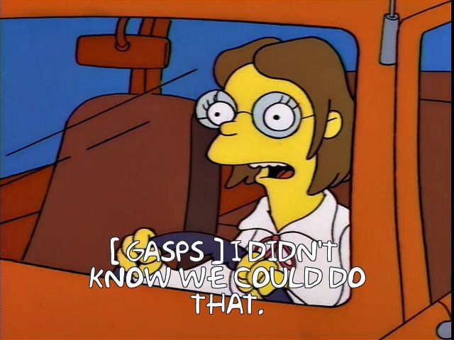 Miss Hoover gasps “I didn’t know we could do that.”