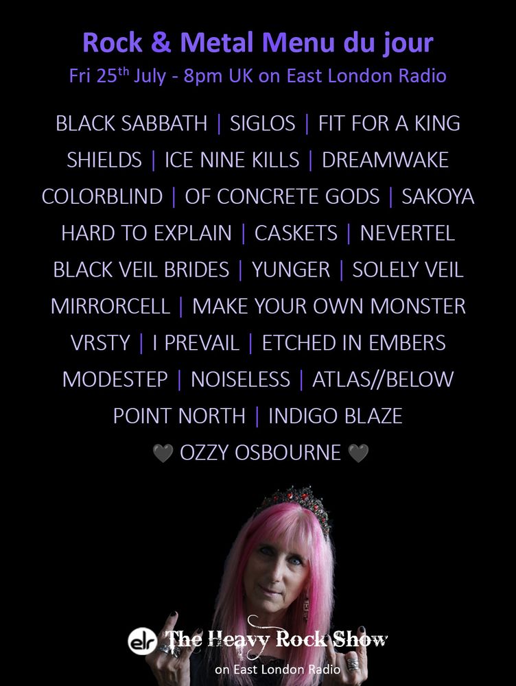The Heavy Rock Show playlist 25 July