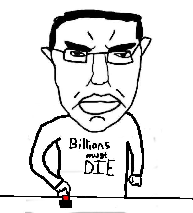 Chudjak wearing a shirt that says billions must die. Chalamet kind of looks like that now.