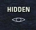 Elder Scrolls eye symbol is partially open, indicating the character is currently hidden but slowly being detected