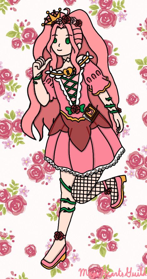 Cure Briar, OC of MagicalBunnyTrish on both Art Fight and Bluesky