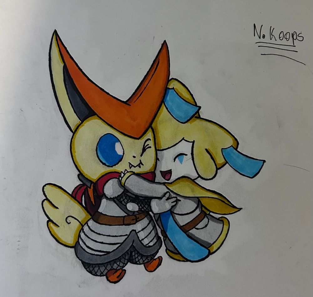 Paladin Victini and Cleric Jirachi 