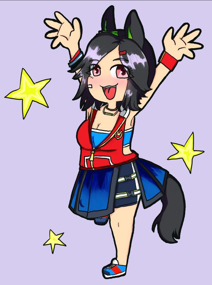 Winning Ticket fanart from umamusume chibi