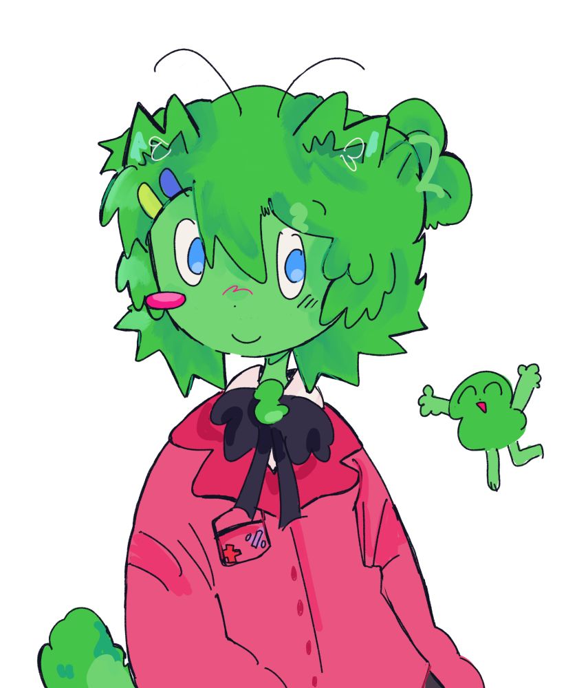 Two tpot alien cat gijinka 