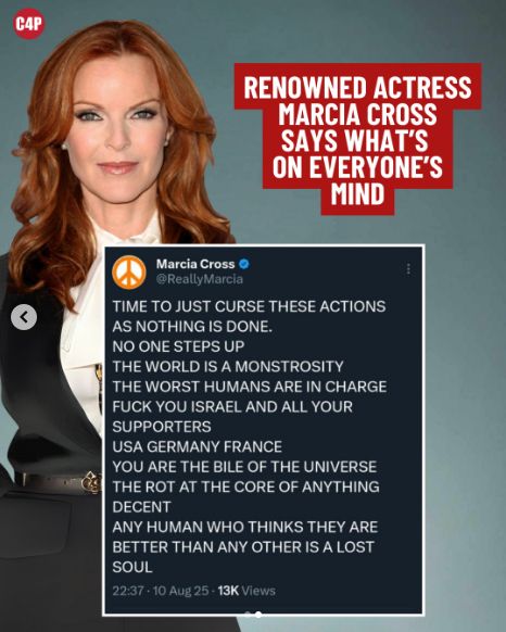 Marcia Cross calls a spud a spud