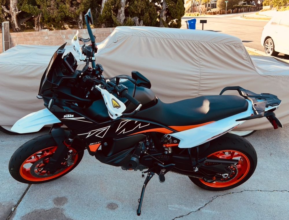 KTM SMT 890 in a driveway