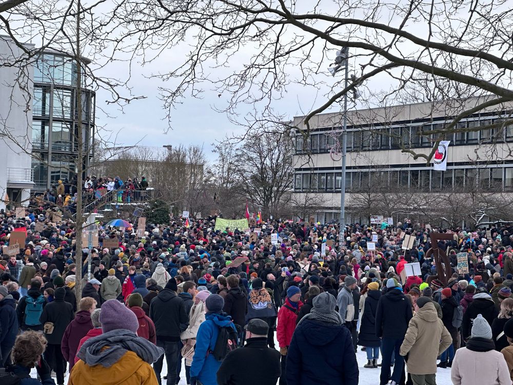 Demo in Göttingen am Platz der Sieben