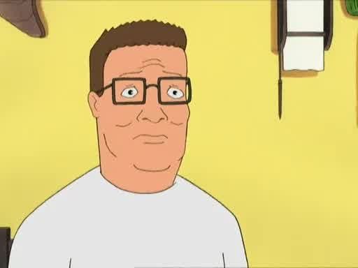 Hank Hill, displaying consternation