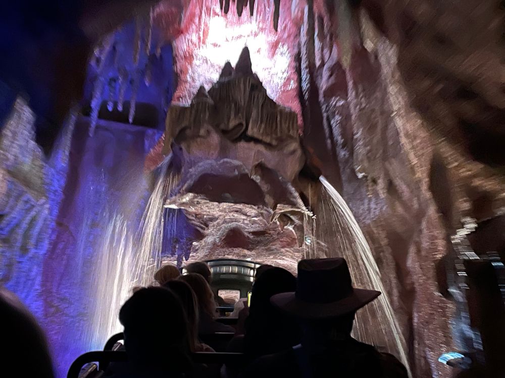 Climbing the first lift hill in Big Thunder Mountain.  I always think I’m going to get wet. Possibly soaked.  (Oh wait, that’s the other mountain).  