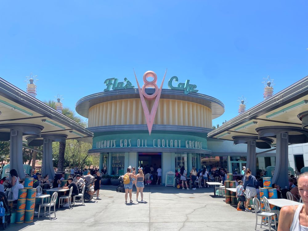 Flo’s V8 Cafe in Radiator Springs. 