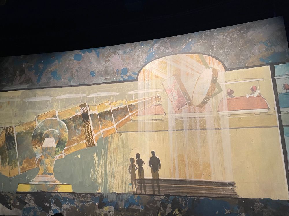 Mural depicting the Adventure through Inner Space attraction, currently home to Star Tours, which is currently under refurbishment.  If you haven’t seen the Ride through with Paul Frees’ voiceover, you are missing out.   
