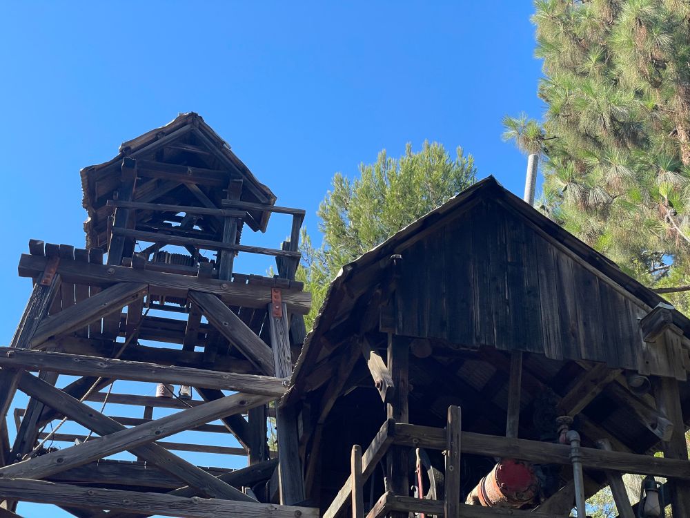 Some mining structures on Big Thunder Mountain.  