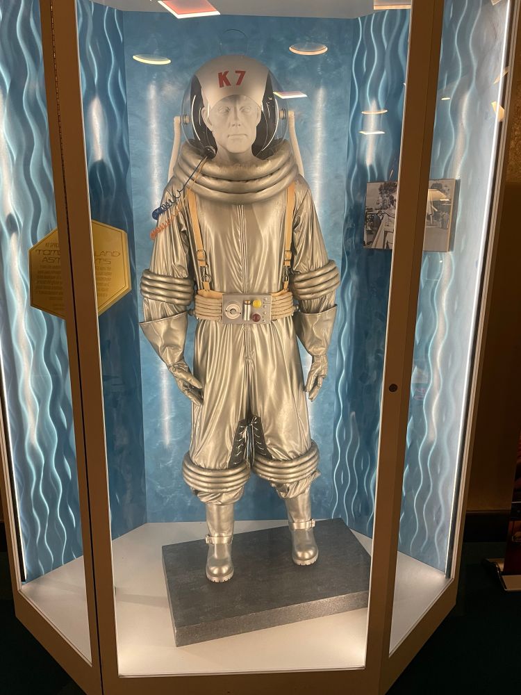 This is a really cool piece of Disneyland history.  A space suit worn by cast members in the early days of Tomorrowland.  