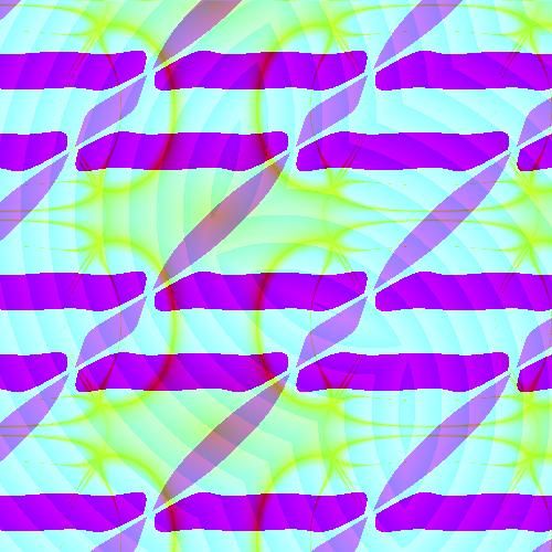 A colorful abstract artwork painted by a robot. (ALT)