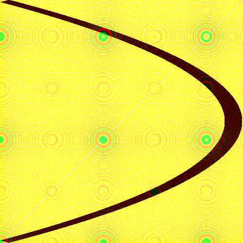 A colorful abstract artwork painted by a robot. (ALT)