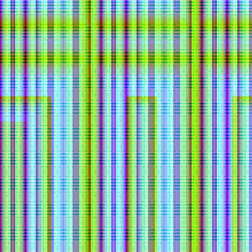 A colorful abstract artwork painted by a robot. (ALT)