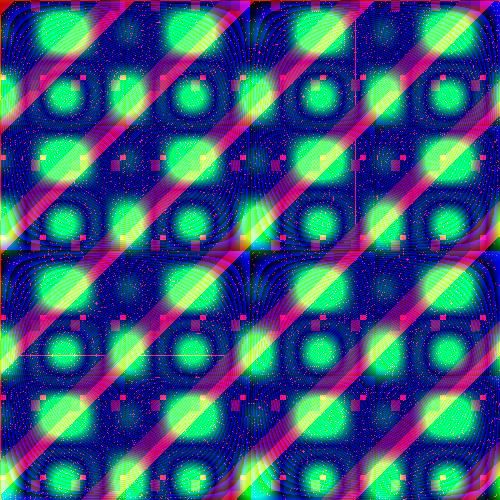 A colorful abstract artwork painted by a robot. (ALT)