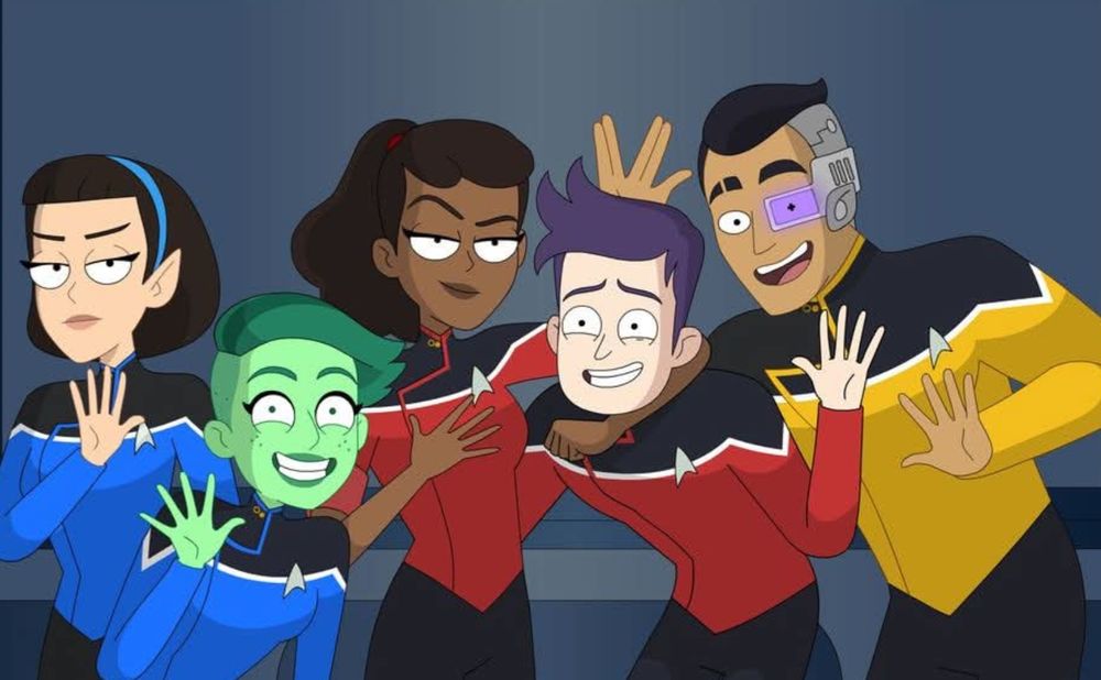 The main cast of Star Trek Lower Decks