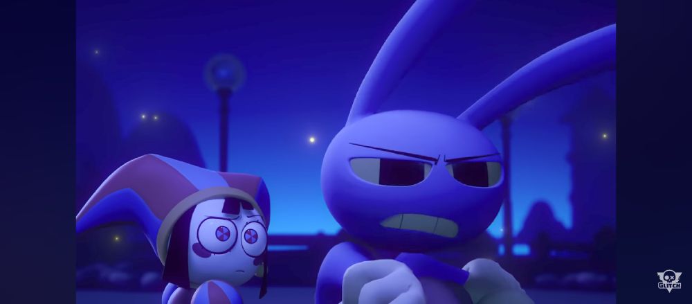 Jax and Pomni from the Amazing Digital Circus 