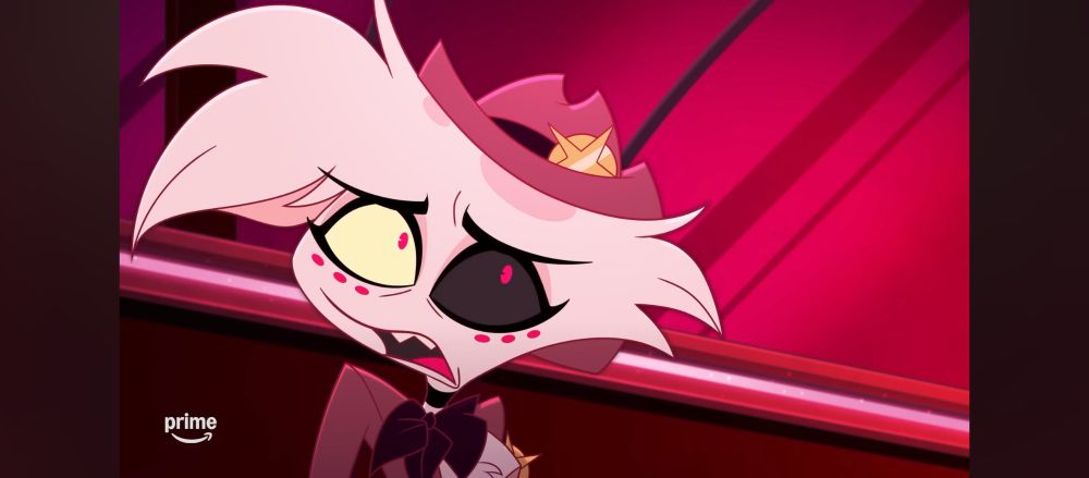 Angel Dust from Hazbin hotel In his cowboy getup