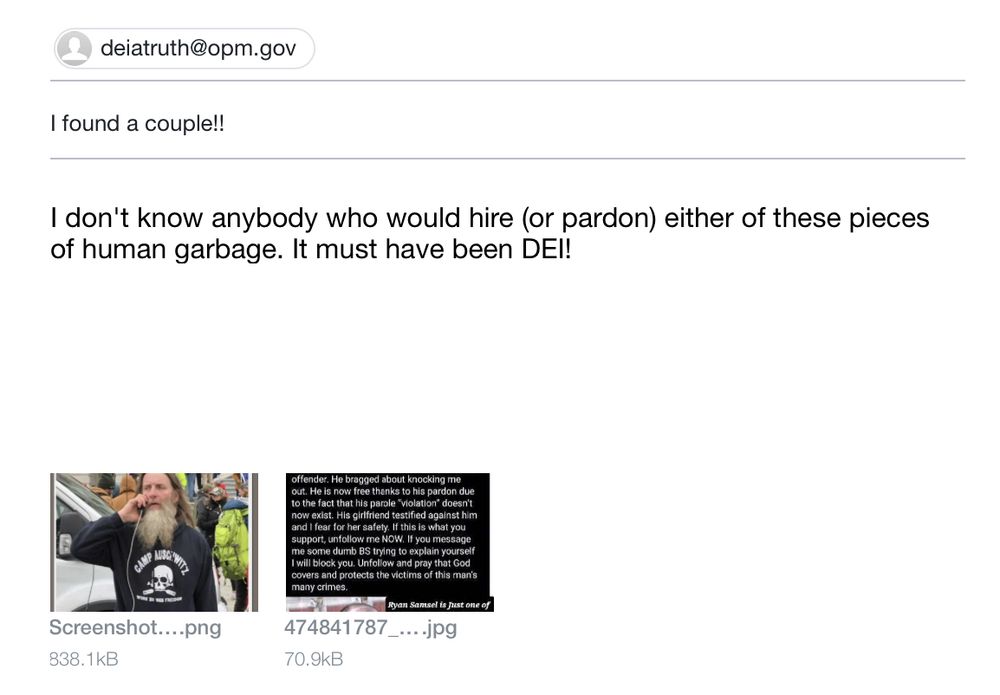 Turning in J6 trash as DEI hires. 