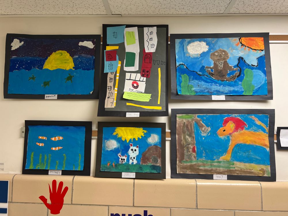 Paintings on the wall 