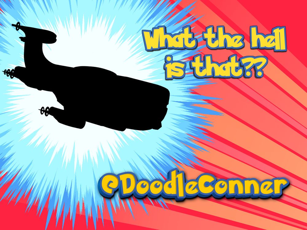 A parody of the classic "Who's that pokemon" bumper. The text reads "What the hell is that?? @DoodleConner"