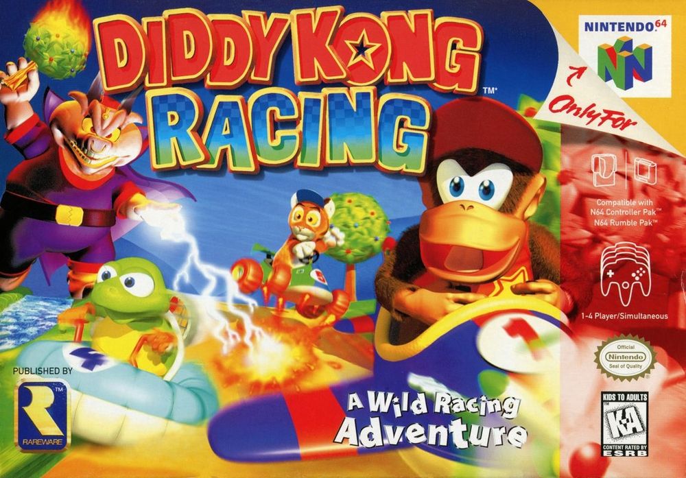 Diddy Kong Racing N64 boxart