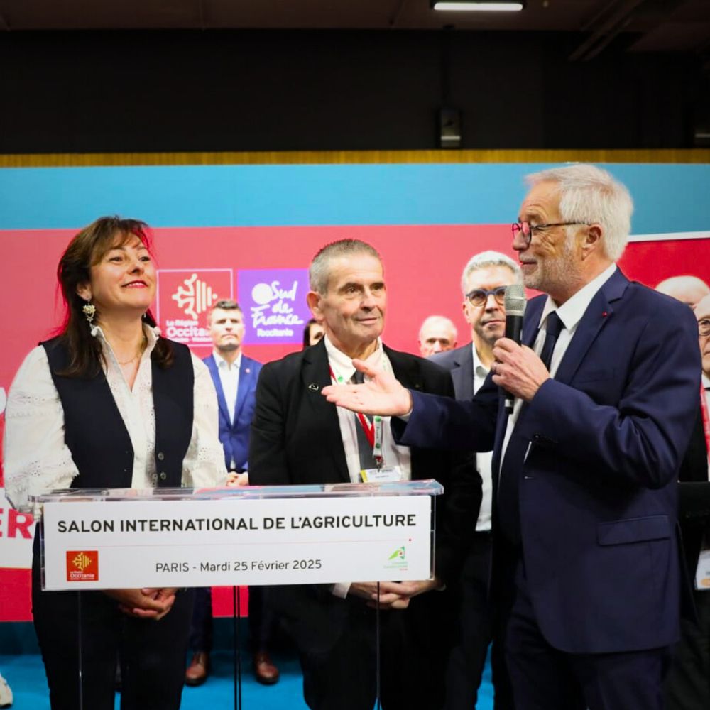 Inauguration du stand de la région Occitanie avec sa présidente Carole Delga.