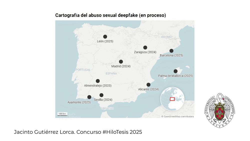 Cartografía del abuso sexual deepfake en el Estado español. Material asociado a la tesis doctoral de Jacinto Gutiérrez Lorca en la UCM.