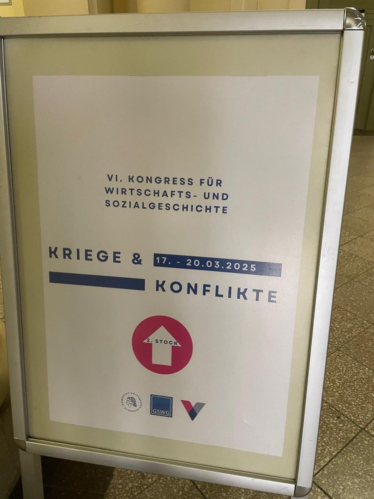 Ankündigungsplakat für den Kongress für Wirtschafts- und Sozialgeschichte.