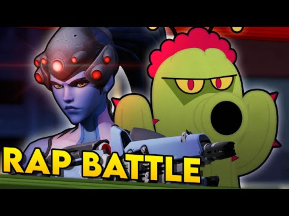 Widowmaker vs. Cactus - Overwatch vs. Plants vs. Zombies - RAP BATTLE! (DGPRB)