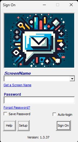 The graphical interface of Retro Instant Messenger, an AOL Instant Messenger Clone.