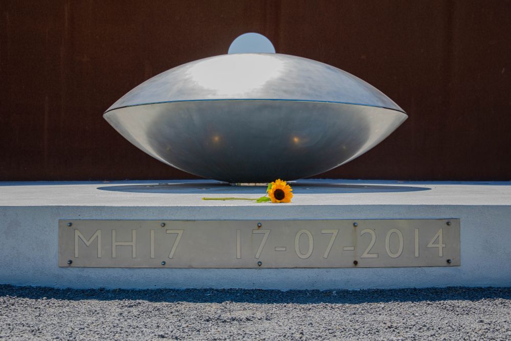National Monument MH17 in Park Vijfhuizen, the Netherlands.