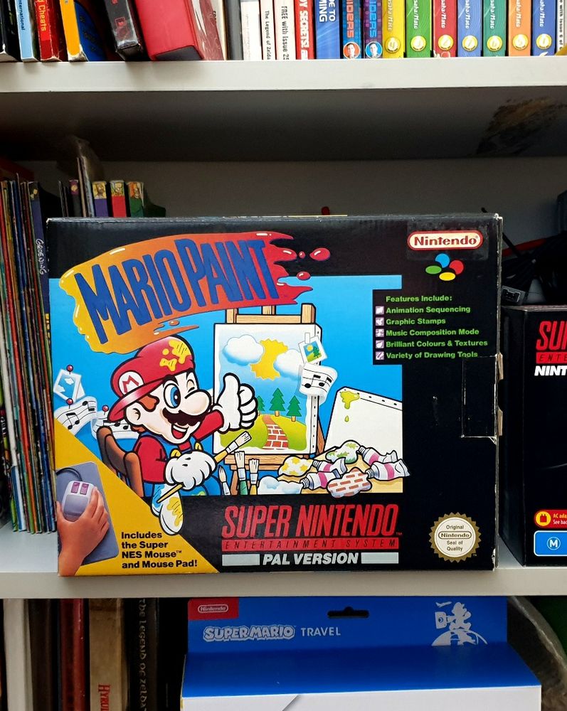 Mario Paint box from the Australian PAL version.