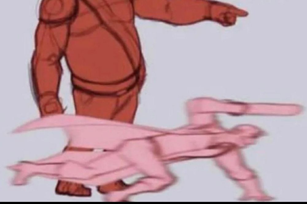 Team Fortress 2 RED Heavy pointing for RED medic, while medic is sprinting with an ubersaw, colored line art sketch