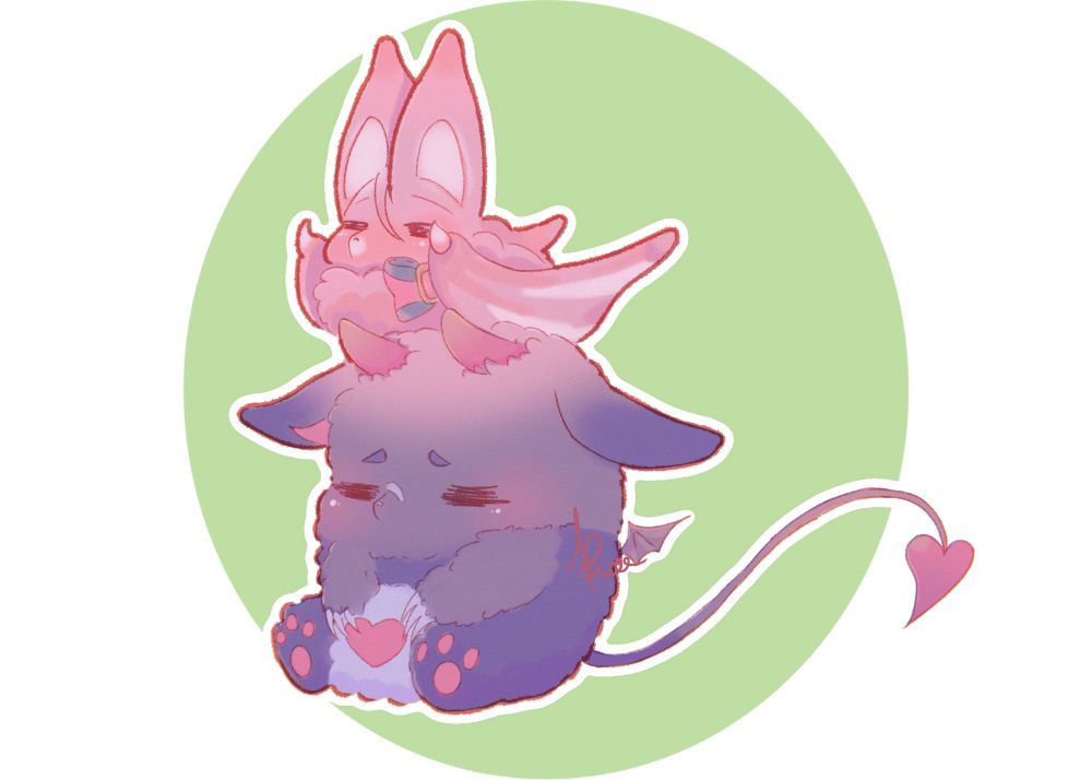 Morvay and Aster taking a nap