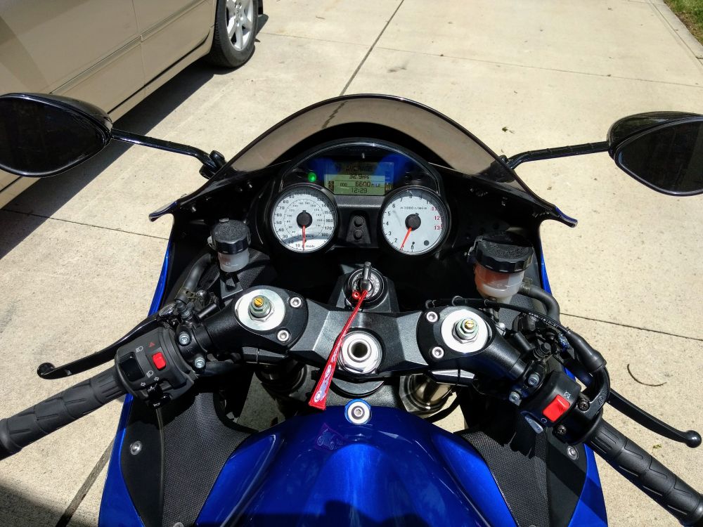 Kawasaki Zx-14 on a sunny day 