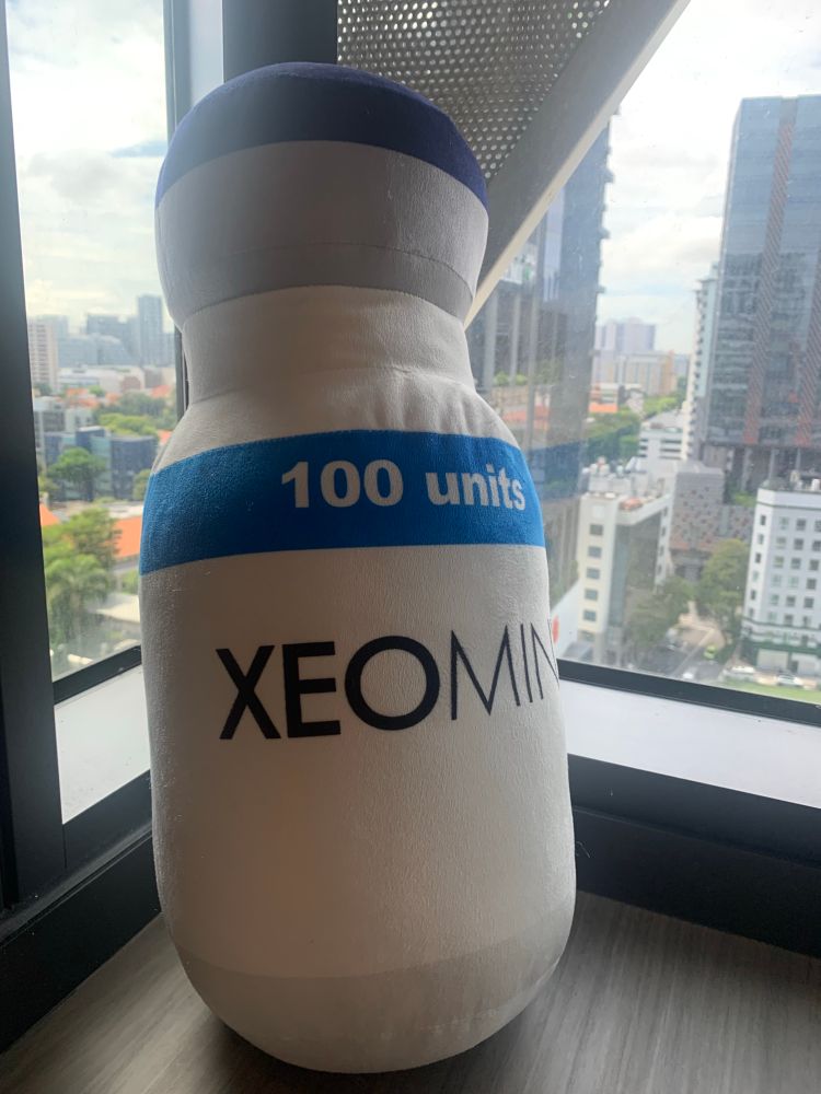 Xeomin plushie. 